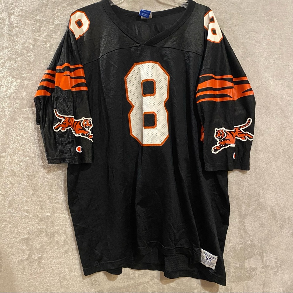 Vintage Jeff Blake Jersey Men’s 60 Black #8 Cincinnati Bengals Champion 90’s NFL